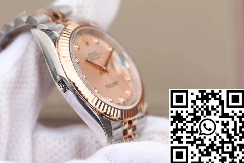 Gold Dial Sundust Rose Datejust EW Rolex M126331-0008 Factory 0329